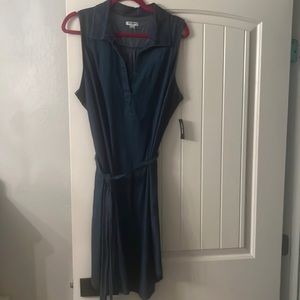 Denim sleeveless dress
